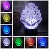 16 Kolory RGB 3D Night Lights Magic School Led Decor Lampa Sypialnia Stół Light Kids Toys