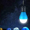 5 Colors 3LED Camping Lamp Emergency Lights Outdoor Tent Lamps Christmas Decoration Hanging Lights Portable Lanterns ZZA2338 200Pcs