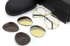 Luxury-designer eyewear men women fashion P8478 cool summer style polarized eyeglasses sunglasses sun glasses 2 sets lens 8478 with cases