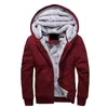 Hot Sale Men's Hooded Casual Brand Hoodies Clothing Wool Liner Mens Winter Thickened Warm Coat Male M-4XL Sweatshirts Outwear