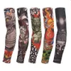 Nylon Elastic Fake Temporary Tattoo Sleeve Outdoor Arm Sleeve Anti-UV Sunscreen Fishing Driving Elastic Sleeve Tattoo Arm Stockings