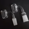 OD 20mm 4mm Thick club banger Flat Top Quartz Banger Nail con femmina maschio 10mm 14mm 18mm Domeless Quartz Nail per tubi dell'acqua