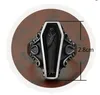 Retro Antika gamla herrringar Hot Style Titanium Rostfritt stål Black Men Biker Hip Hop Portrait Punk Ring