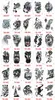 50pcs Wolf Tattoo Sticker Lion King Tiger Fake Tattoo Temporary Waterproof Men Boys Shoulder Arm Chest Back Big 210x148mm9717435