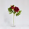 Artificial flower silk peony flower Little peonies with two heads about 50cm height wedding bouquet and home decorations