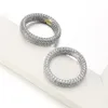 Vanaxin CZ błyszczące kryształowe pierścienie dla mężczyzn miedzi pierścień punkowy wysokiej jakości zaręczynowy biżuteria rhodowany srebrny kolor prezent j190716