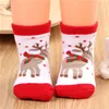 Bawełniana Wiosna Zima Jesień Dziewczynek Chłopcy Kids Socks Dzieci Pasiasty Terry Snowflake Elk Santa Claus Boże Narodzenie Niedźwiedź
