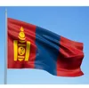 Mongolei-Flagge, 90 x 150 cm, hochwertige fliegende hängende neue MLG-Mongolische Natioanl-Landesflagge, Banner 3 x 5 Fuß, kostenloser Versand