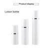 15 30 50 ml Vit Tomma luftfria pumpflaskor Vaccum Travel Lotion Pump Containers Airless Lotion Dispenser Refillerbar kosmetisk flaska