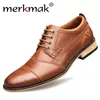 Men Casual Shoes Top Quality Oxfords Men Genuine Leather Dress Shoes Business Formal Shoes Men Flats Plus Size Wedding Party