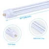 Lampy LED Tube Lights 8FT T8 FA8 Światło LED 8 ft 8Fet 45W Pojedynczy pin 4500LM Fluorescencyjne oprawy światła 2.4m Lampa żarówek AC85-265V