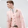 Hommes Costumes Rose Hommes Costumes De Mariage Corail Marié Sur Mesure Slim Fit Formelle Marié Porter Costume Tuxedos Blazer Meilleur Homme Trajes De Hombre