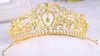 Bridal Princess Women Rhinestone Akcesoria do włosów Tiara Ślubna Korona Opaska na imprezę