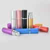 Mini bouteille de parfum rechargeable en aluminium, Portable, avec vaporisateur, récipients de maquillage vides avec atomiseur, livraison gratuite, 5ml, LX1379