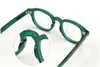 Yeni yeşil vintage tahta gözlükler çerçeve 7teeth menteşe Johnny Depp Lemtsh Yıldız Modeli Unisex Güneş Gözlüğü Çerçevesi 49/46/44 Optik reçeteli gözlükler için Fullset Desig Case