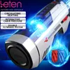 Nouveau Leten Masturbateurs Masculins Rotation Automatique Chauffage Télescopique Avec Gémissant Vagin Vibrateur Masturbation Coupe Sex Toys Pour Hommes T200730