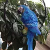 Garden Decoration, Outdoor Garden Hanging Tree Animal Decoration, Simulation Parrot Bird Ornament Resin Crafts