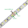 Edison2011 5M double couleur LED bande lumineuse CCT 2835 SMD Dimmable 120Lleds/m 180led/m WW CW Led ruban barre bande guirlandes lumineuses