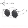 luxury- Polarized Sunglasses High Quality Women Brand Designer Sun Glasses Twin-Beams Frame Heptagonal Sunglasses Lens Original Leather Box