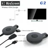 MiraScreen G2 TV عصا دونغل مختلفة الإرسال CROME المصبوب HDMI واي فاي استقبال العرض Miracast جوجل جهاز Chromecast 2 البسيطة PC الروبوت التلفزيون 1PCS / الكثير