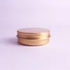 100 ml 100 g kleurrijke ronde aluminium doos met schroefdeksel metalen crème potten lege cosmetische containers WB1338