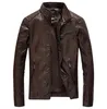 Neue Stil Motorrad männlichen reißverschluss Lederjacke Männer Windjacke PU biker Jacken Männliche Outwear leder Baseball Jacken