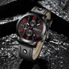 Crrju Mens Watches Top Brand Luxury Quartz Black Watch Men Casual Leather Military Waterproof Sport Wristwatch Relogio Masculino2654948