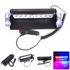 8 LED pour la voiture Dash Stroboscoples clignotants Bluered Emergency Flash Lights Warning Lampe sur le pare-brise7468971