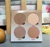 I lager! Hög kvalitet! Make Up Bronzers Highlighter Makeup 4 Färger Ögonskugga Ansiktspulver Blusher Palett 1pcs