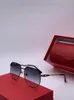 LUXURY CT0109 unisex pilot gradient sunglasses 58-18-140 UV400 HD lens quality metal full-rim 62-14-145 full-set cases OEM Outlet