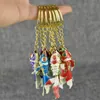 3 Size Colorful Lucky Lifelike Swing Fish Charm Keychains for Women Men Kids Party Gifts Keyring with box Enamel Goldfish Key Chain