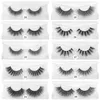 Großhandel 10 Stile Wimpern 3D-Nerzwimpern Natürliche Nerz-Fälschungswimpern Make-up Falsche Wimpern 80 Paare kostenlos DHL