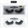 3D Mink Cílios Sujo Extensão do chicote do Olho Cílios Sexy Full Strip Eye Lashes Por fibra química DHL