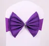 10 Kolory Elastyczne Krzesło Okładki Sashes Taffeta Krzesło Sashes Bankiet Bowknot Szyfonowa Okładka Dla Band Wedding Home Parties Akcesoria