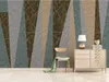 Papel de parede 3d mural personalizado sala de estar quarto home decor HD Nordic personalidade minimalista abstrato geometri 3D Papel De Parede Tv Parede de Fundo