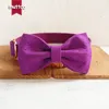 Muttco Retailing SelfDesign New Style The Candy Purple Handmade Poly Satin and Nylon Purple 5Size Dog Collar UDC029M8986866