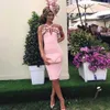 Adyce 2019新しい夏の女性ピンクの包帯ドレスvestidoセレブパーティードレス花のフリルパッチワークスパゲッティストラップクラブ