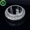 メンズジュエリーリングの婚約結婚指輪セットDimond Luxury Ring Championship Love Ring Ring Pandoraスタイルの魅力アイスアウトラッパーアクセサリー
