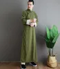 Mannen Oude Hanfu Kostuum Klassieke Mannelijke Cheongsam Chinese Stijl Lange Robe Traditionele Tang Suit Gown Film TV Stage Wear