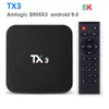 4 GB 32 GB TX3 Android 9.0 TV Kutusu Amlogic S905X3 32 GB Quad Core 2.4g / 5GHz WiFi BT 8K Media Player