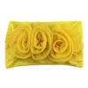 Offre spéciale en mousseline de soie fleur bébé bandeau en nylon doux nouveau-né designer bandeau filles designer bandeaux enfants bandeau cheveux accessoires