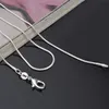 New 16/18/20/22/24/26/28/30 inch 925 Sterling Silver Snake Link Chain Lobster Clasp Necklace Fit Pendant Free Shipping