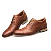 Men Dress Shoes High Quality Designer Shoes Genuine Leather Lace-up Loafers Gentleman Business Dancing Party Wedding Shoes Big Size US7.5-13