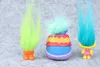 Trolls Movie 6pcs / set 8cm Dreamworks Figur Collectible Dolls Poppy Branch Biggie PVC Trolls Action Figures Doll Toy Trolls