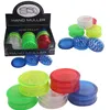 New Plastic Herb Grinder 60 milímetros de diâmetro 3 Camadas Grinders seco Herb Tobacco Crusher fumadores Acessórios GR244