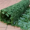 Plante artificielle feuille verte décoration clôture feuille balcon abri fausse feuille verte jardin cour clôture décoration herbe mur