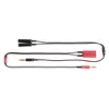 2 in 1 3.5 mm Jack AUX AUDIO CABLE 1 MANNELIJKE NAAR 2 Vrouwelijke Draad Splitter Y Metal Uitbreidingskabel voor Hoofdtelefoon Auto Telefoon 500 Stks