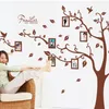 Autocollant Mural bricolage grand marron 3D bricolage Photo arbre PVC Stickers muraux/adhésif famille Stickers muraux Art Mural décor à la maison