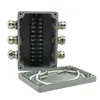 IP68 Sealed Die-cast Aluminum Enclosure Case Project Junction Box 125*80*55mm with Terminal Blocks