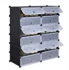 wholesales 12 Cubes Shoe Rack DIY Plastic Storage Organizer Modular Closet Cabinet Storage Drawers